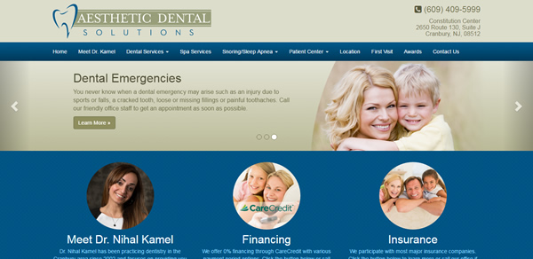 Medical Website Design Sample